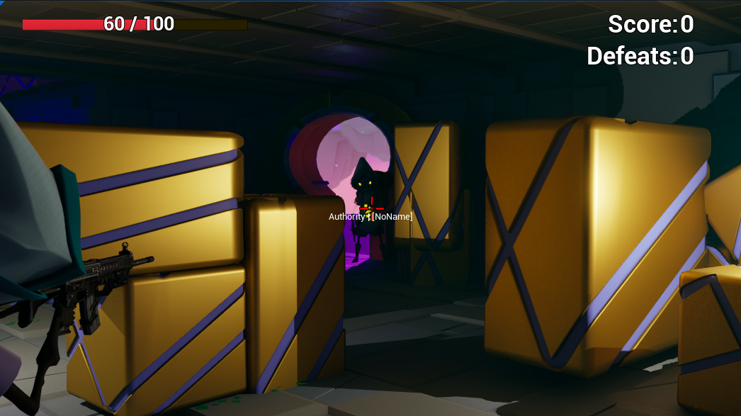 Image of the shooter arena inside the main building.